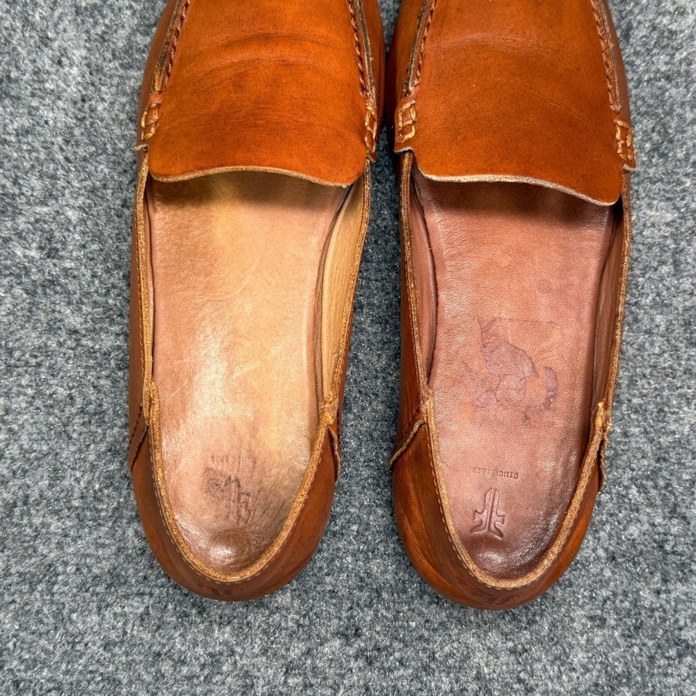 Frye Loafers Women's 8 Brown Leather Casual Flats Slip On Shoes - Picture 9 of 13